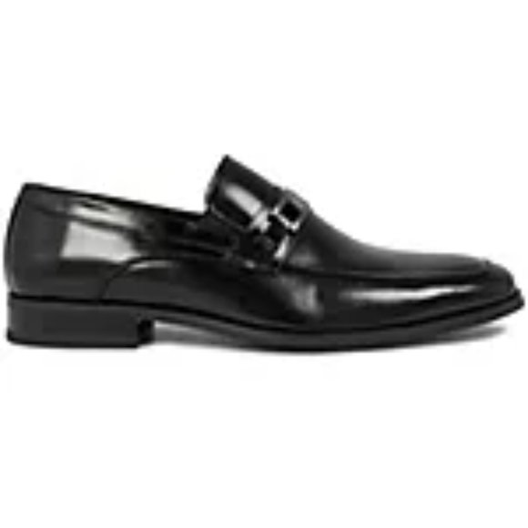 Stacy Adams Men Leather Moc-Toe Bit Slip-On Loafers Sz. 9 Nice Pre-Owned Cond. main image 3